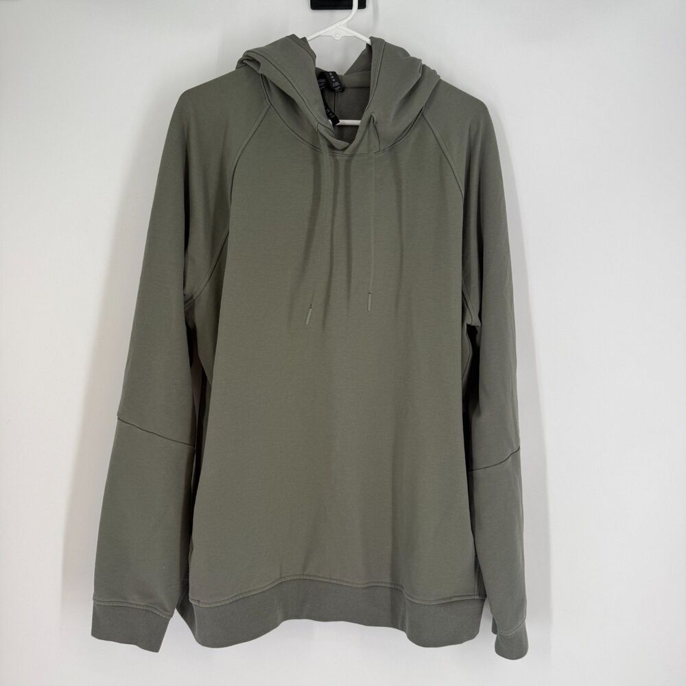 Lululemon Men’s City Sweat Pullover Hoodie Grey Sage Athleisure Lounge Size XXL
